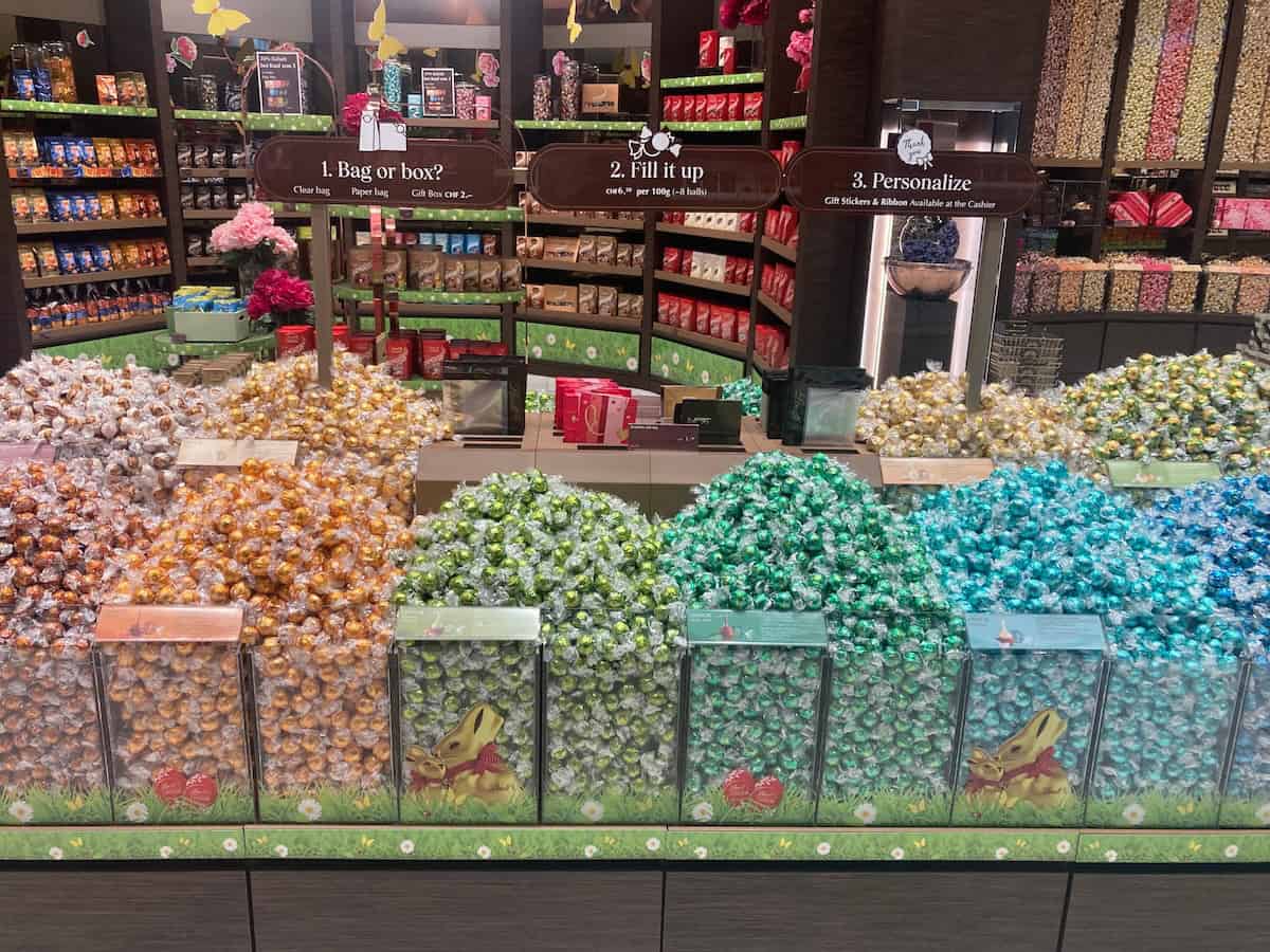 Sampling the varieties of Lindt chocolate (credit: Keith Kehlbeck)