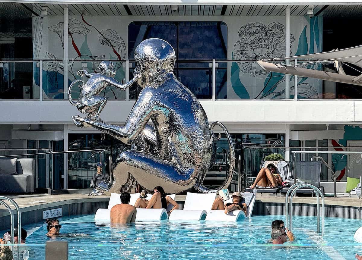 Whimsical moonkey sculpture designed by artists Todd Lyndon Stuart (credit: Jackie Sheckler Finch)