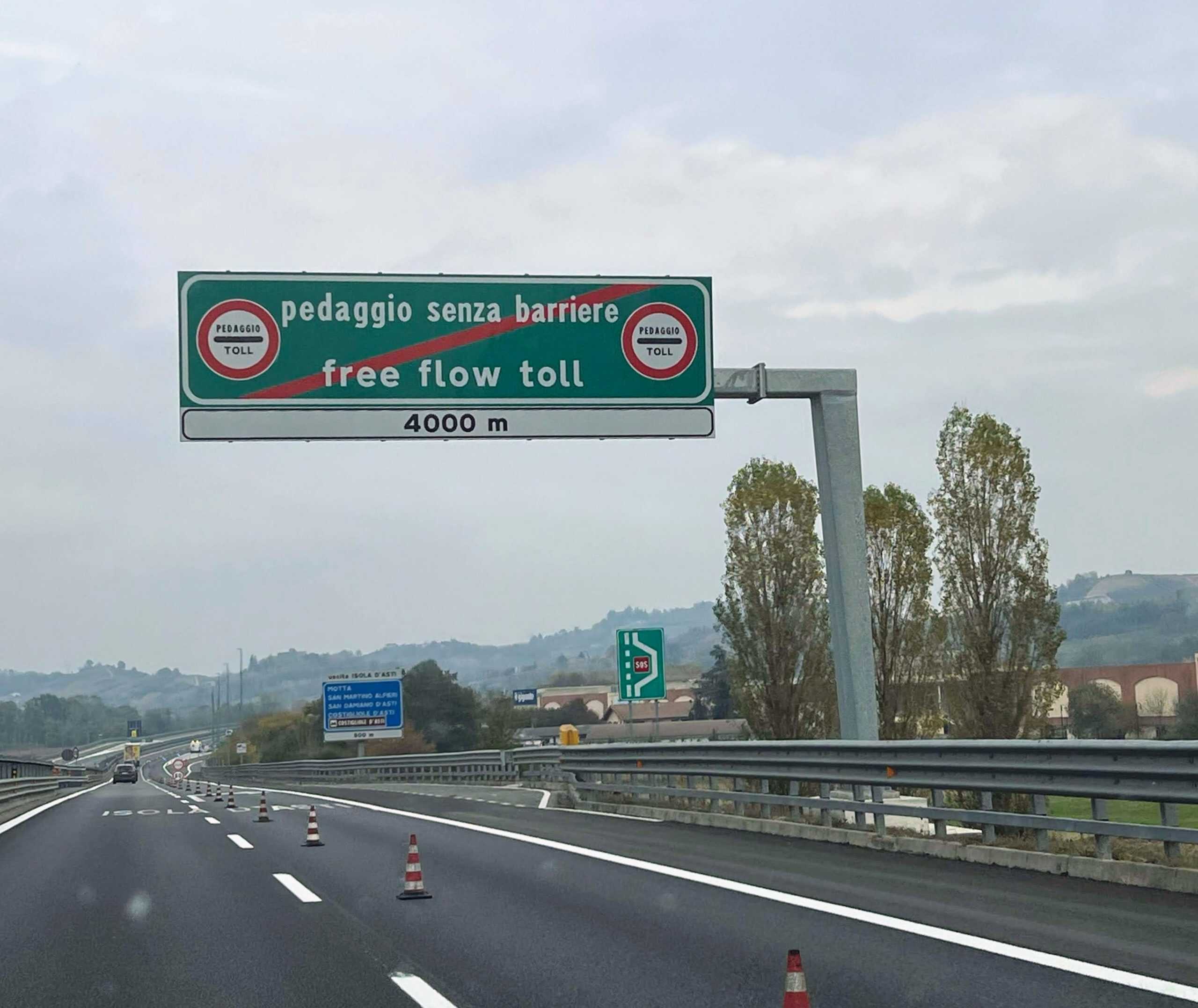 The Free Flow road between Asti and Cuneo in the Langhe region (credit: Jerome Levine)