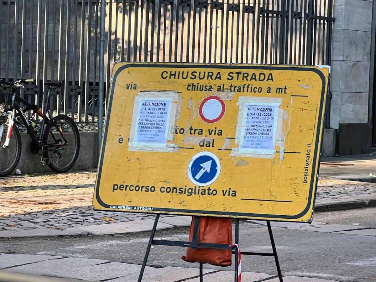 A street closed for construction (credit: Jerome Levine)