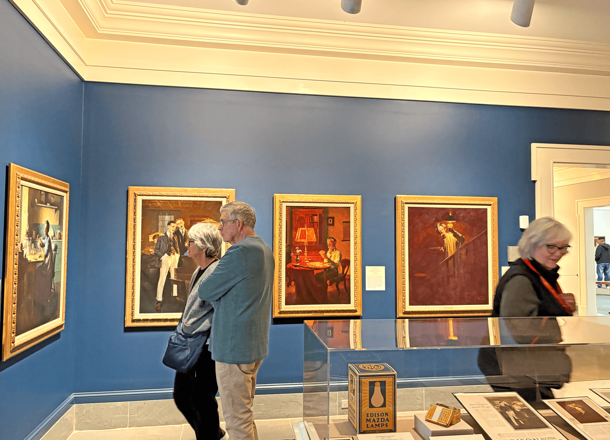 One corner of the “Illustrators of Light” exhibit at Norman Rockwell Museum in the Berkshires