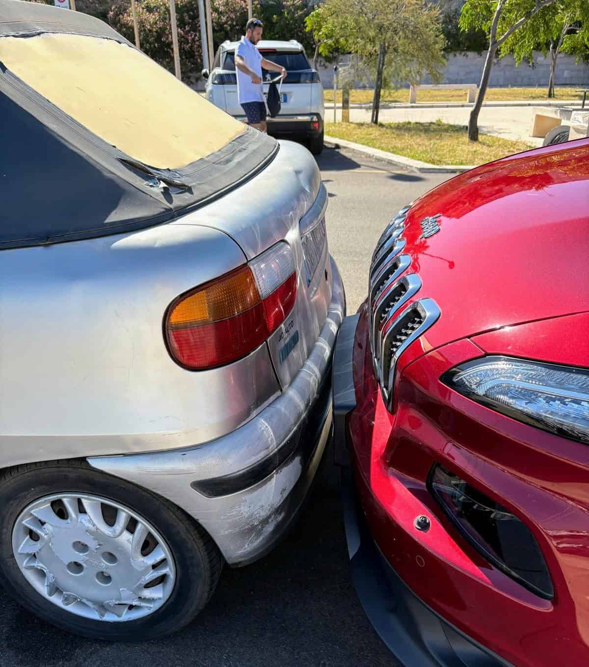 Italians are used to parking in tight spaces (credit: Vikki DeMeo)