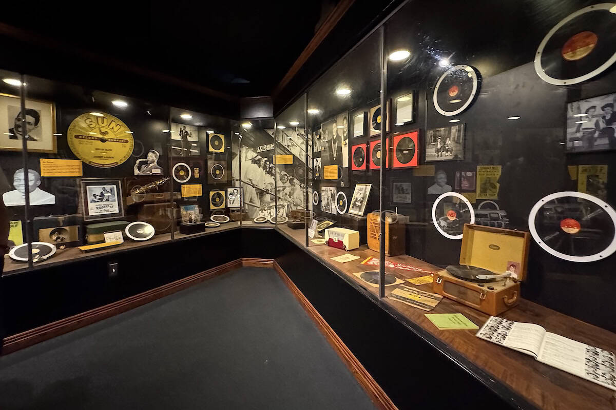 Upstairs Sun City Museum filled with music memorabilia (credit: Jackie Sheckler Finch)