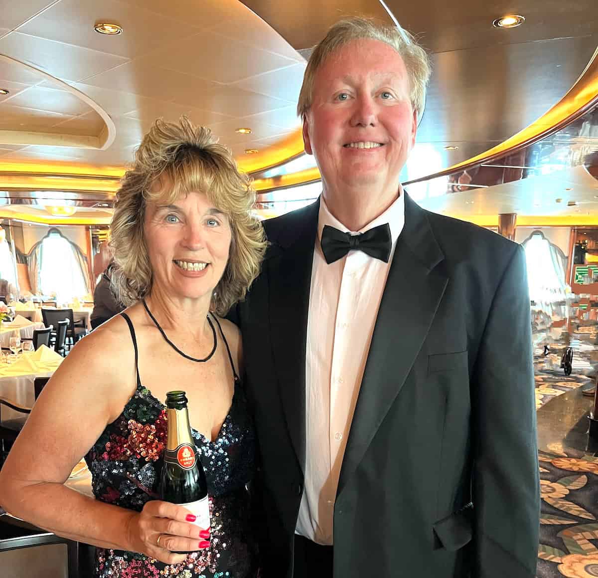 Chris and Joe AFTER on a Cunard Cruise (courtesy The Scotts)