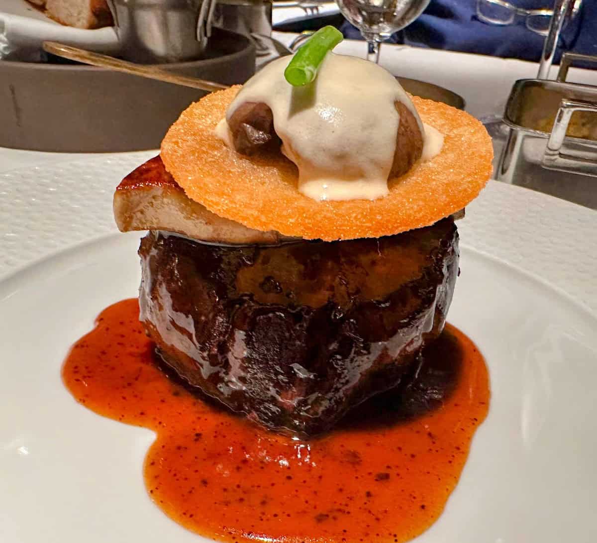 Beef Rossini with Foie Gras at Jacques (credit: Jerome Levine)