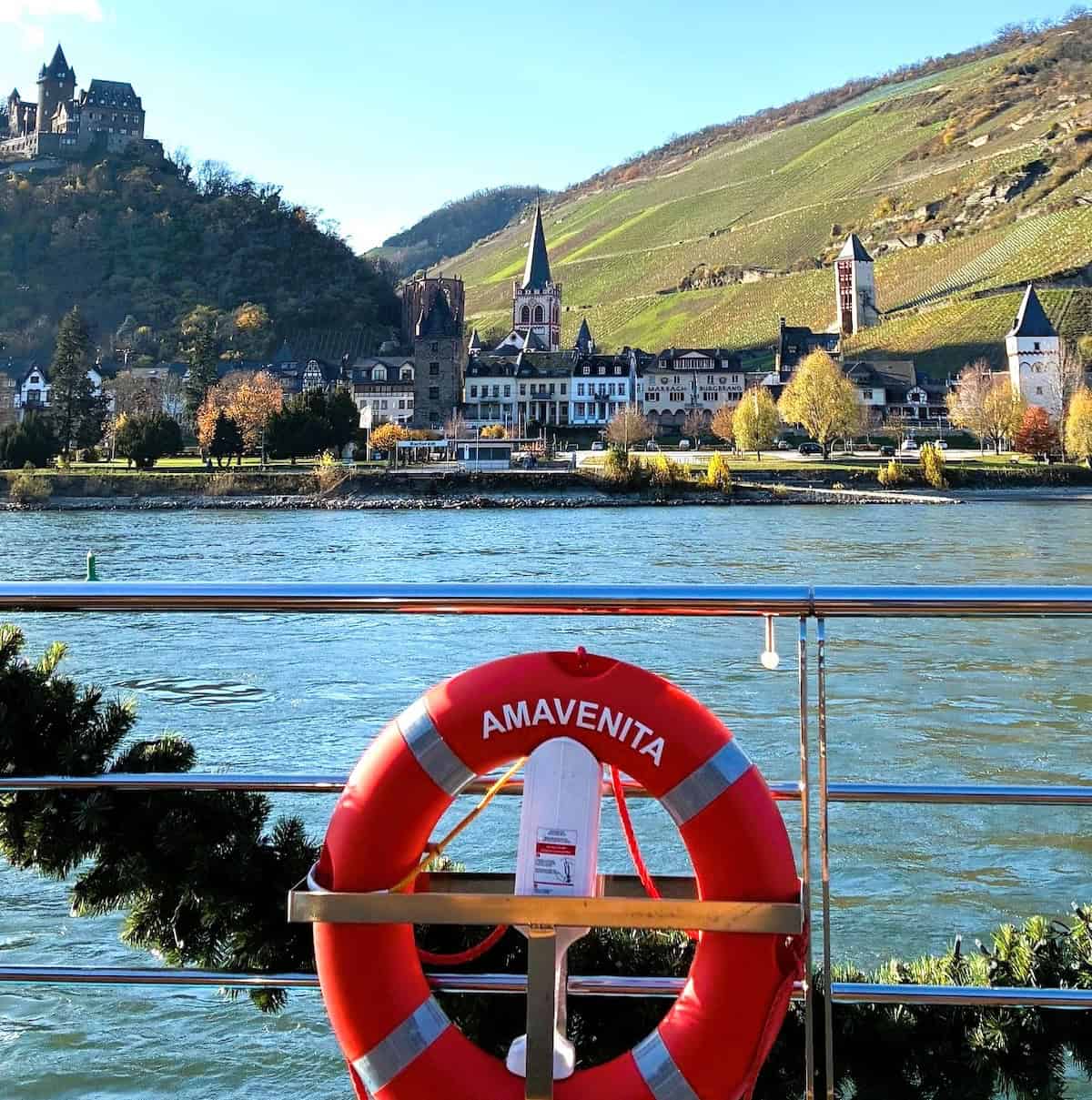 Gliding through the UNESCO-listed Rhine Gorge, where medieval towns and storybook castles rise along the riverbanks, onboard AmaVenita (credit: Ashley Fenton)