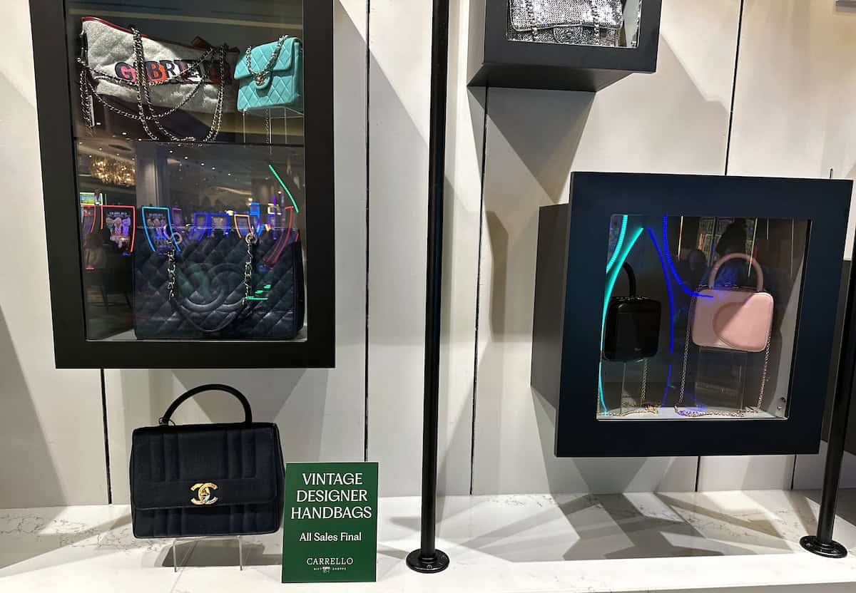 Shop window at the Borgata (credit: Irene S. Levine)