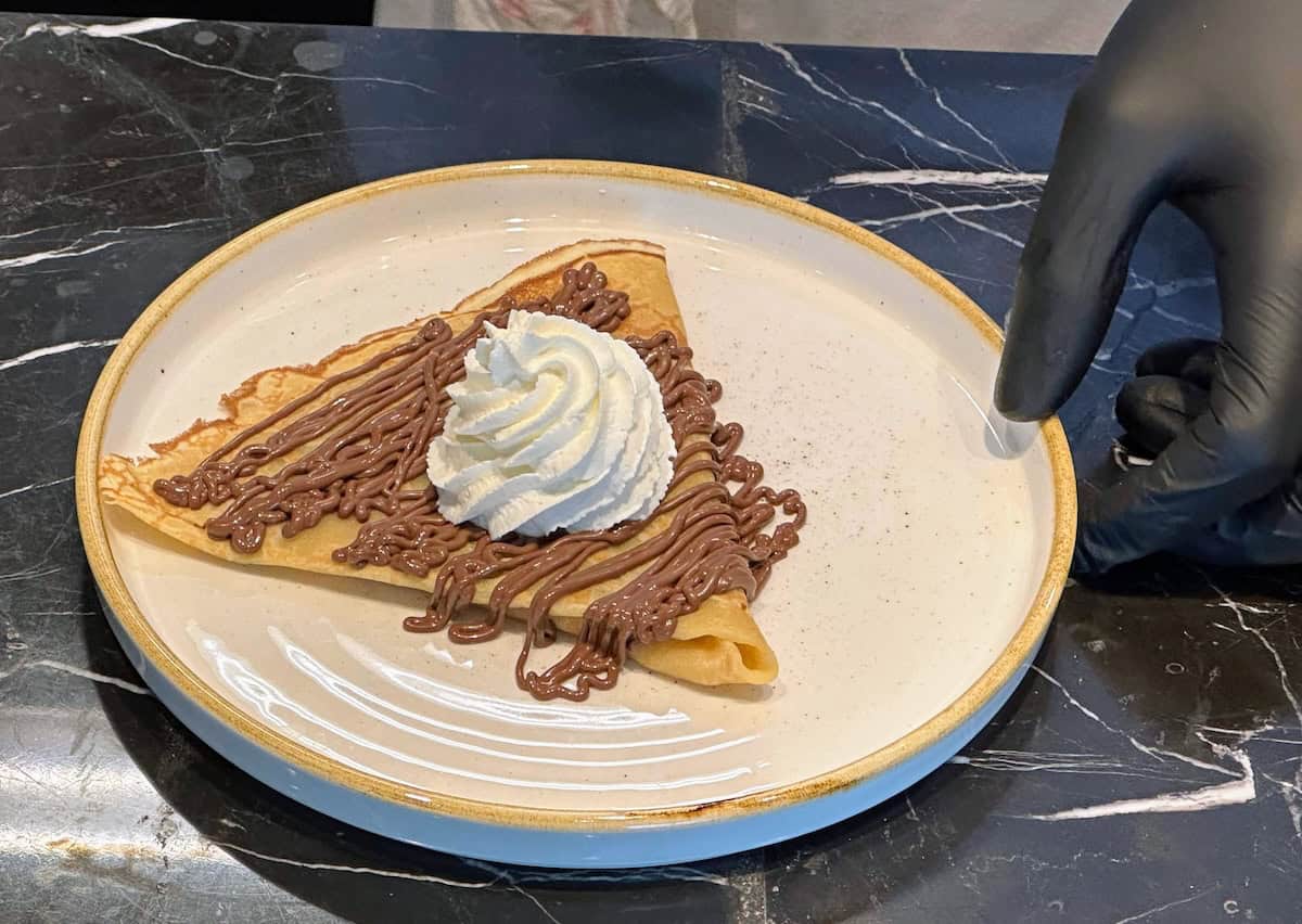 The new creperie on Allura (credit: Jerome Levine)
