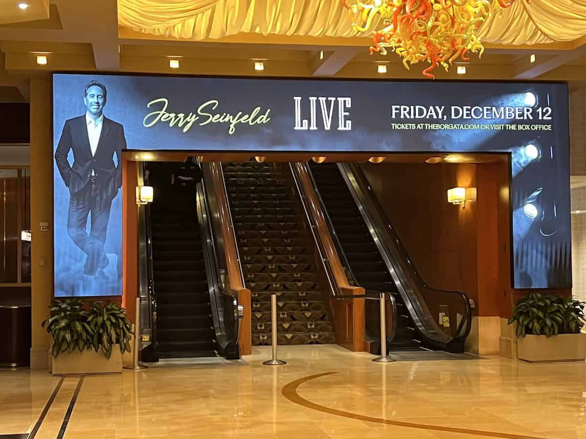 Entrance to the Event Center featuring top-tier performers (credit: Jerome Levine)