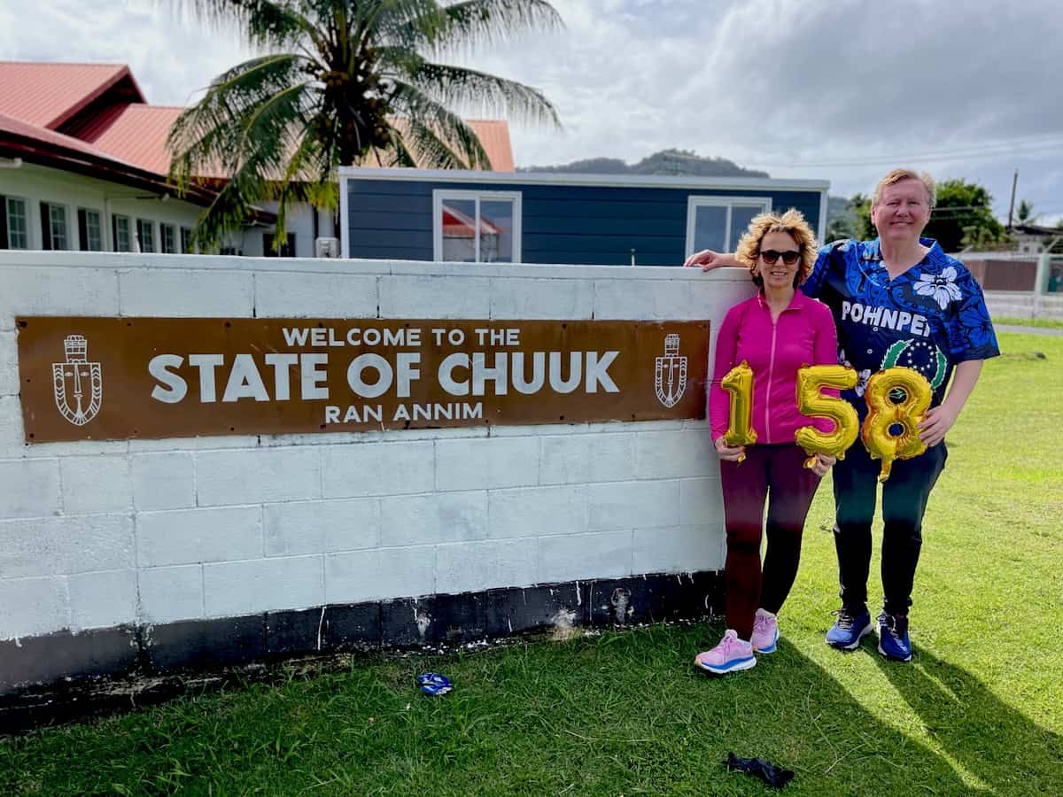 The stop at Chuck was country #158 (courtesy: The Scotts)