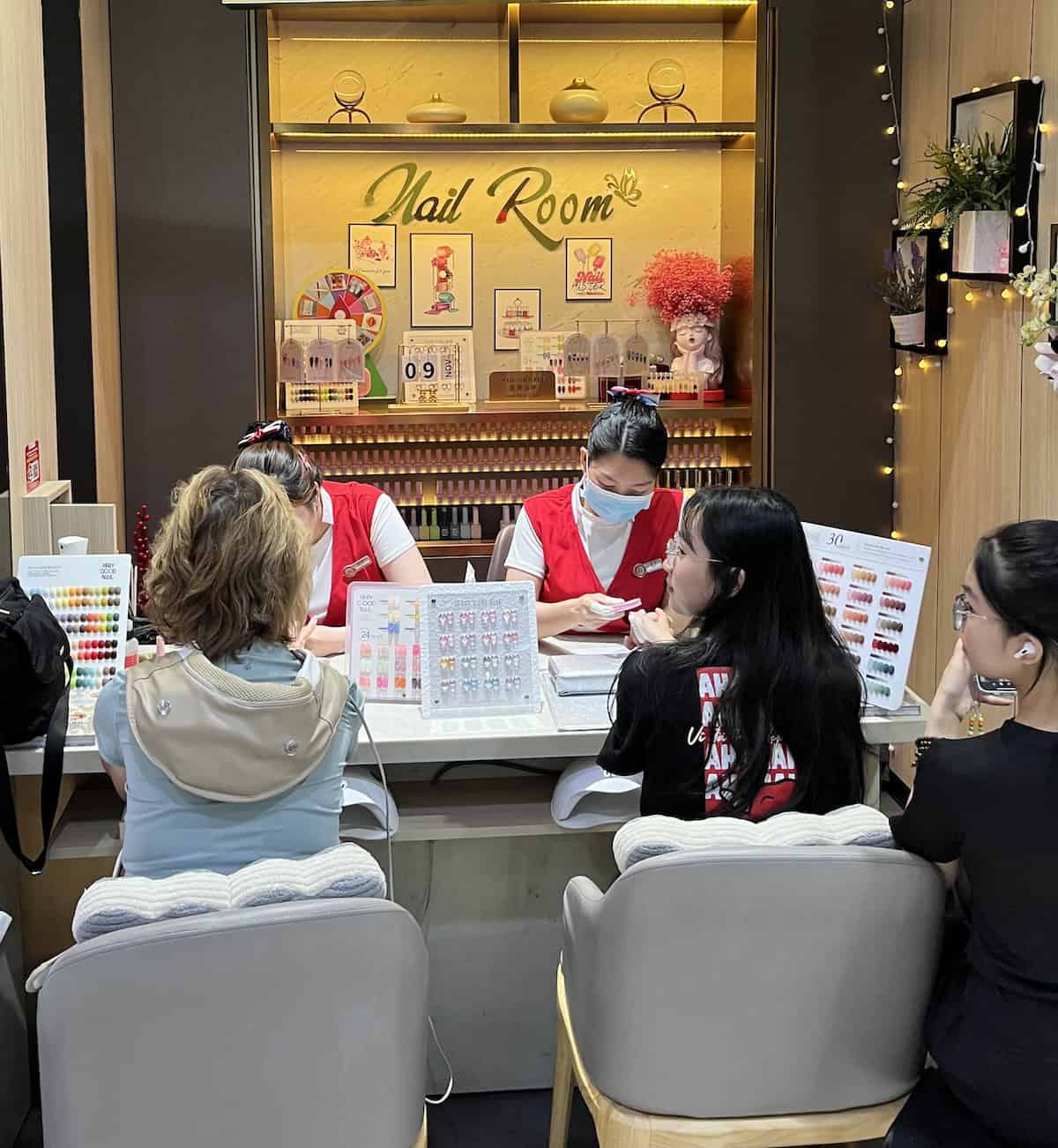 A VIP manicure experience in Vietnam (credit: Chris and Joe Scott)
