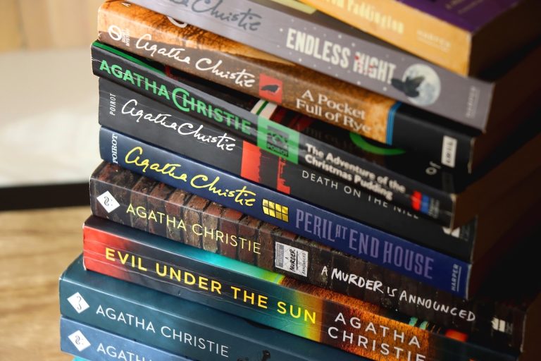 Stack of Agatha Christie mysteries (credit: Adobe stock)