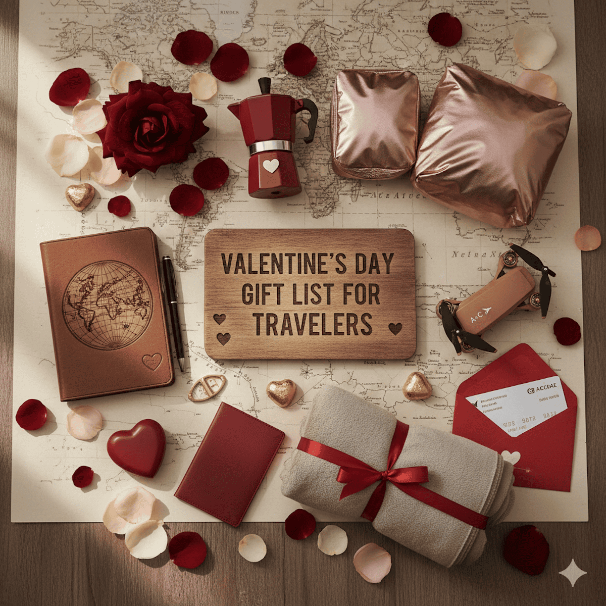 Gift list image for Valentine's Day gifts for friends who travel (credit: Gemini)