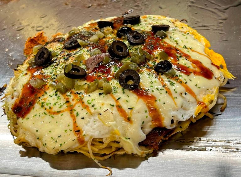 Hiroshima-style okonomiyaki at Gavalin (credit: Jerome Levine)