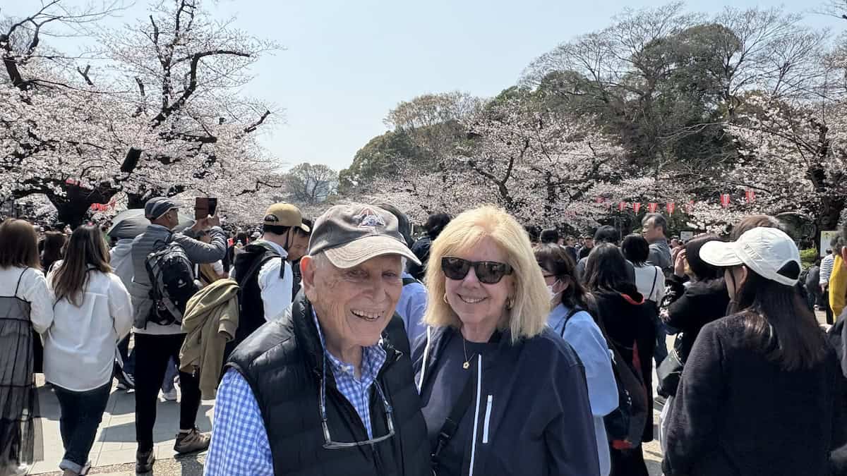 Visiting Ueno Park during Cherry Blossom Season (courtesy: Irene & Jerry Levine)