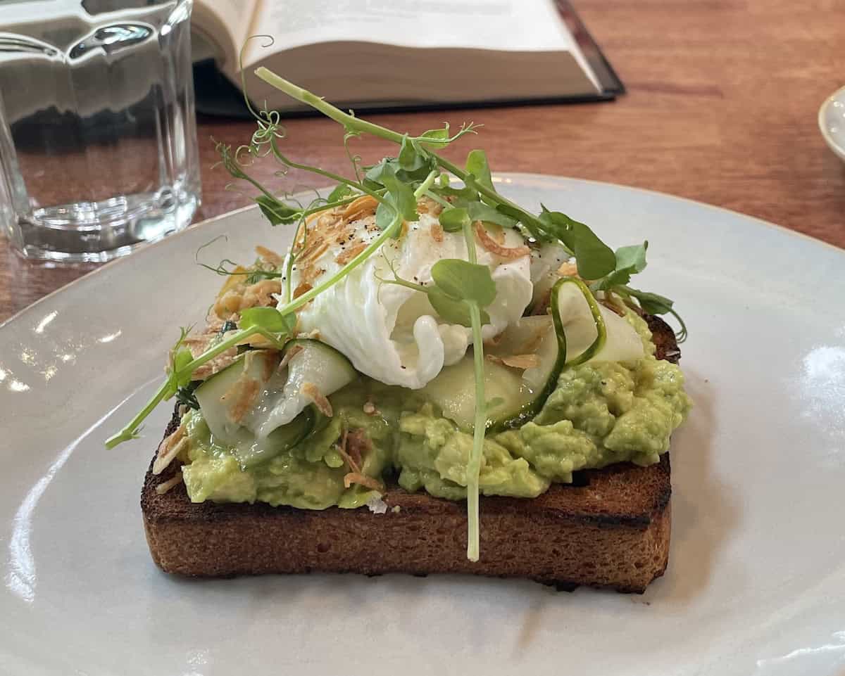 Avocado toast at Applied Arts Coffee (credit: Ali Webb)