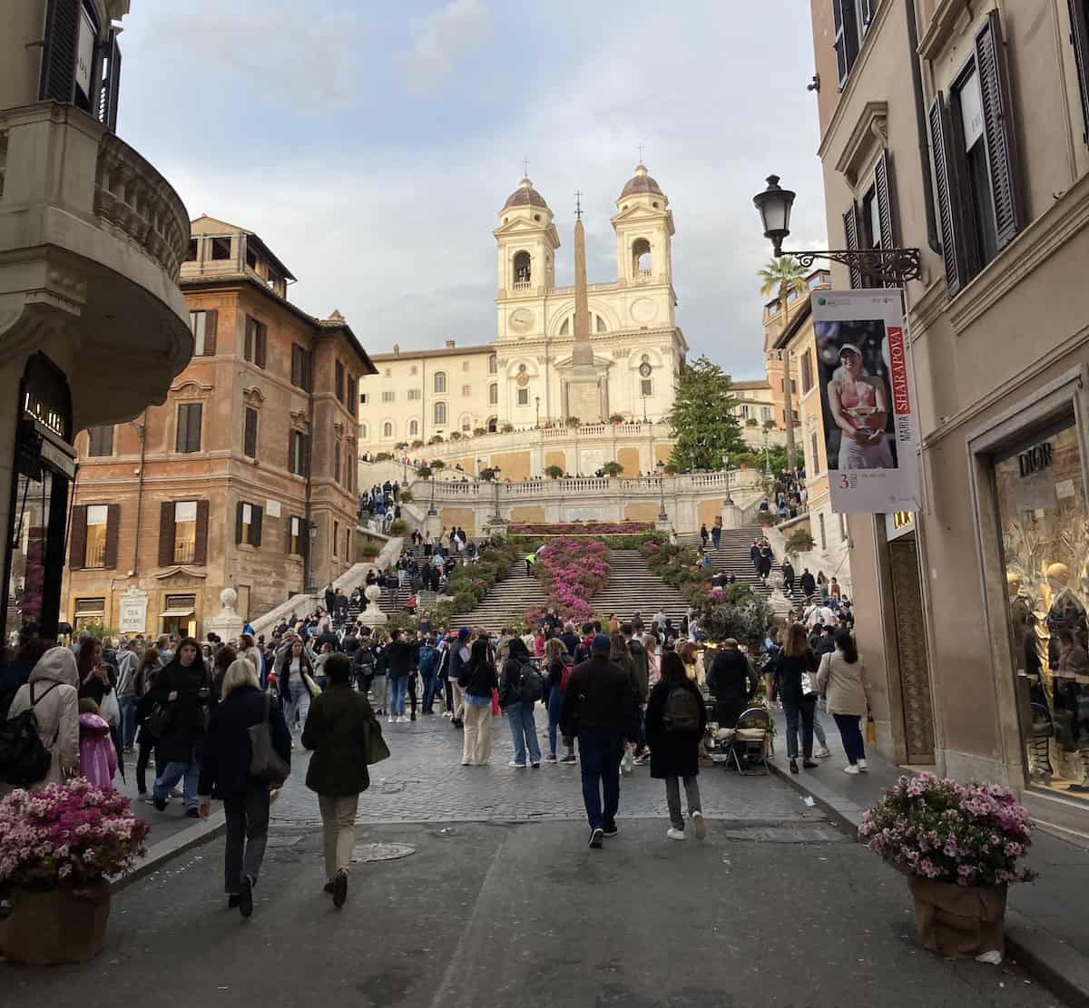 Our hotel in Rome was close to the Spanish Steps (credit: Keith Kehlbeck)