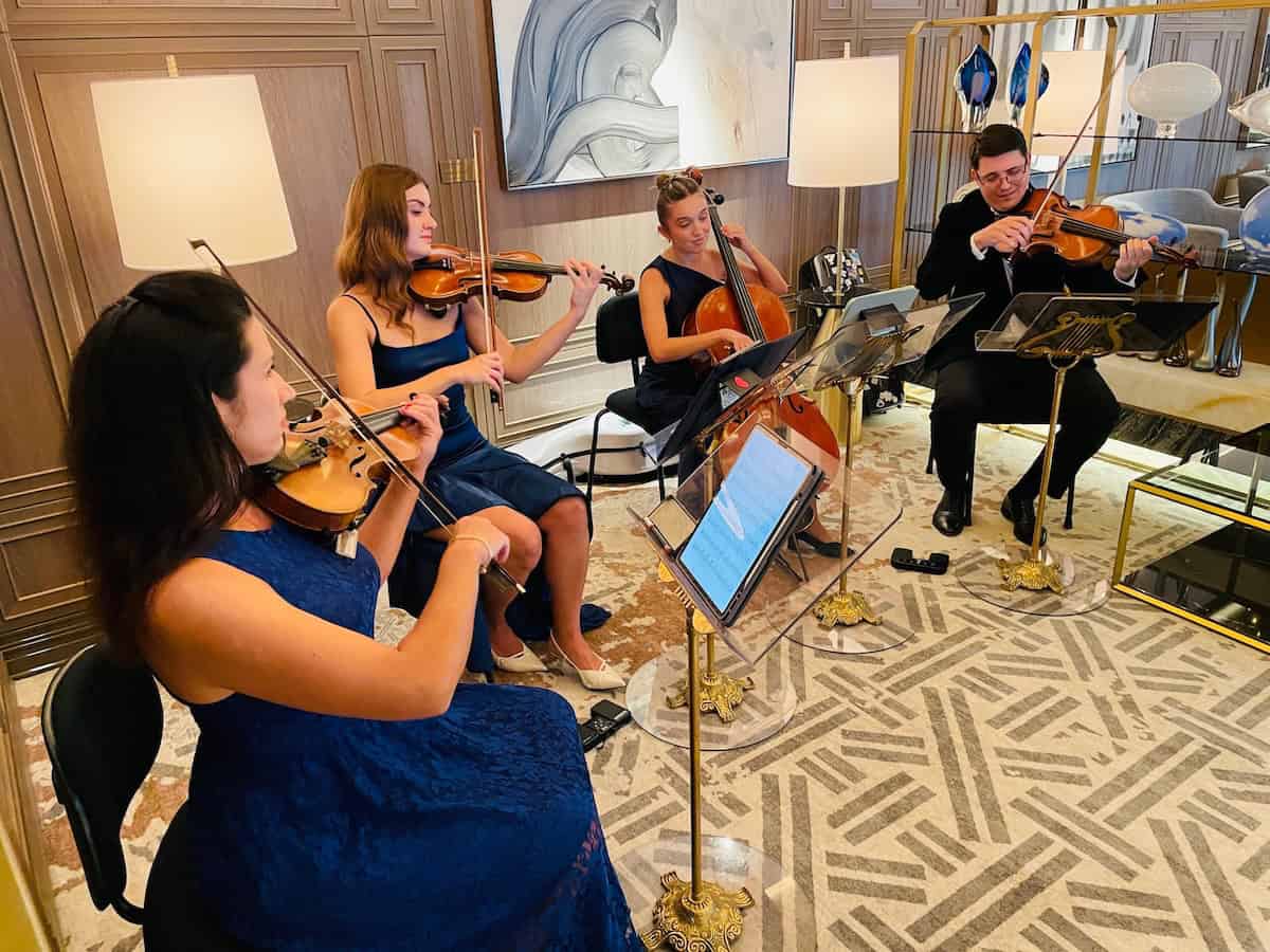 The excellent Bright String Quartet (credit: John & Sandra Nowlan). 