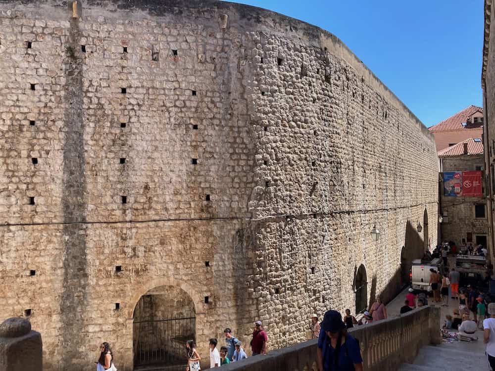 Fortifications in Dubrovnik (credit: Ali Webb & Keith Kehlbeck)