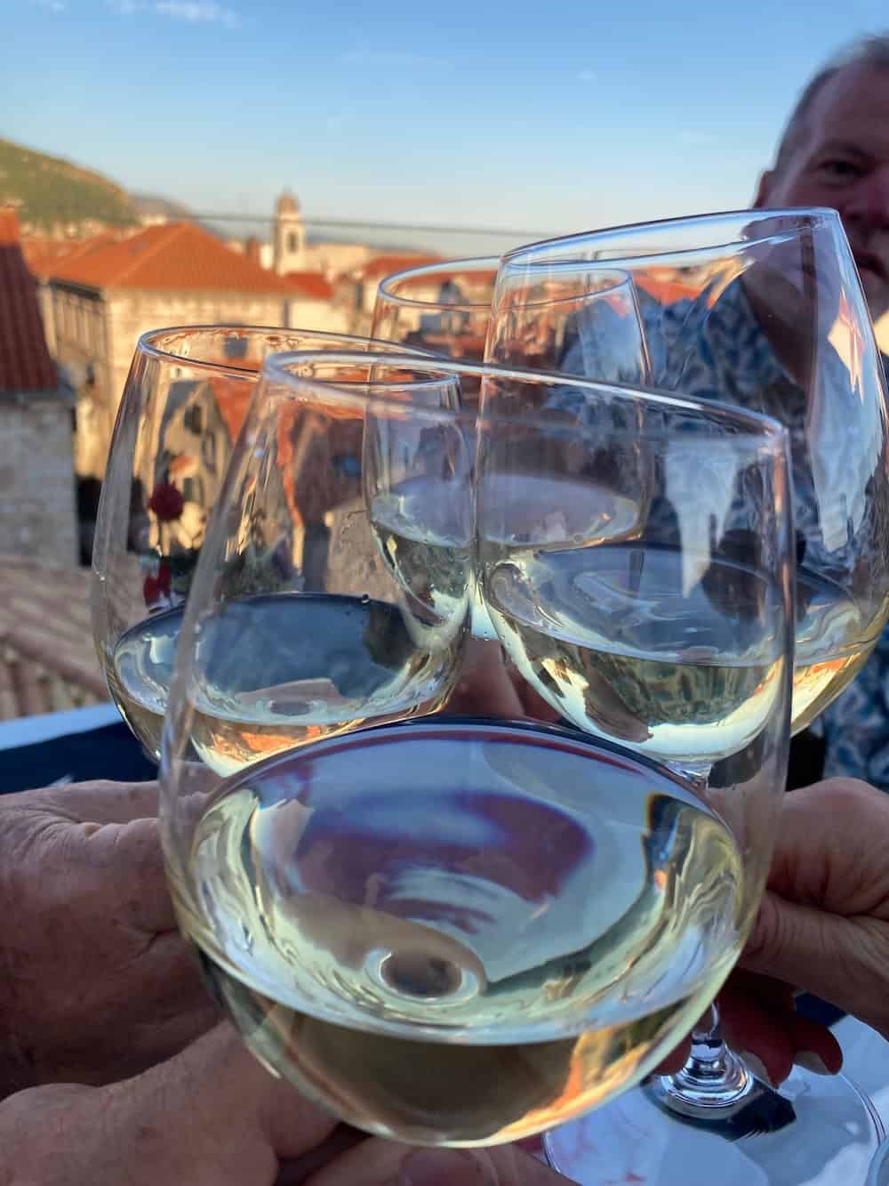 Dinner in Dubrovnik (credit: Ali Webb & Keith Kehlbeck)