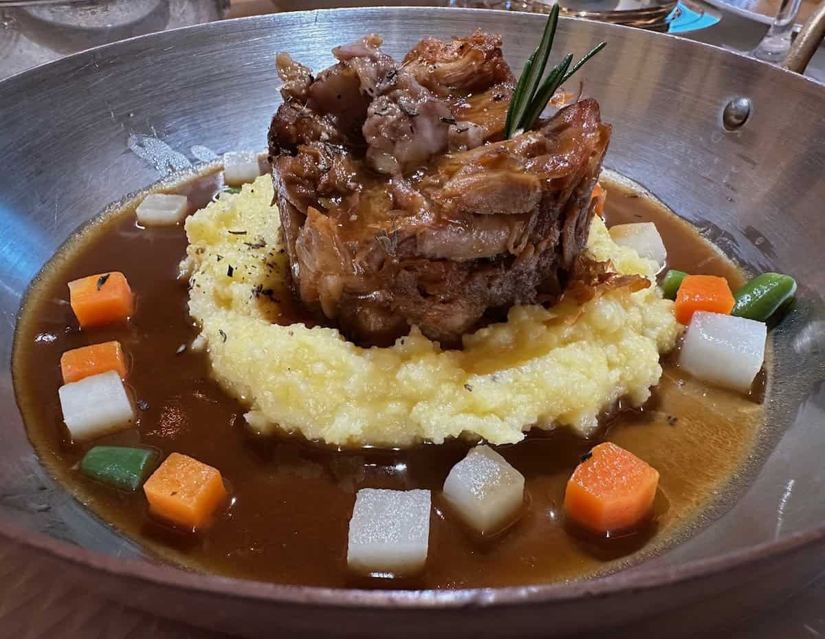 Tender Osso Buco at Toscana (credit: John & Sandra Nowlan)