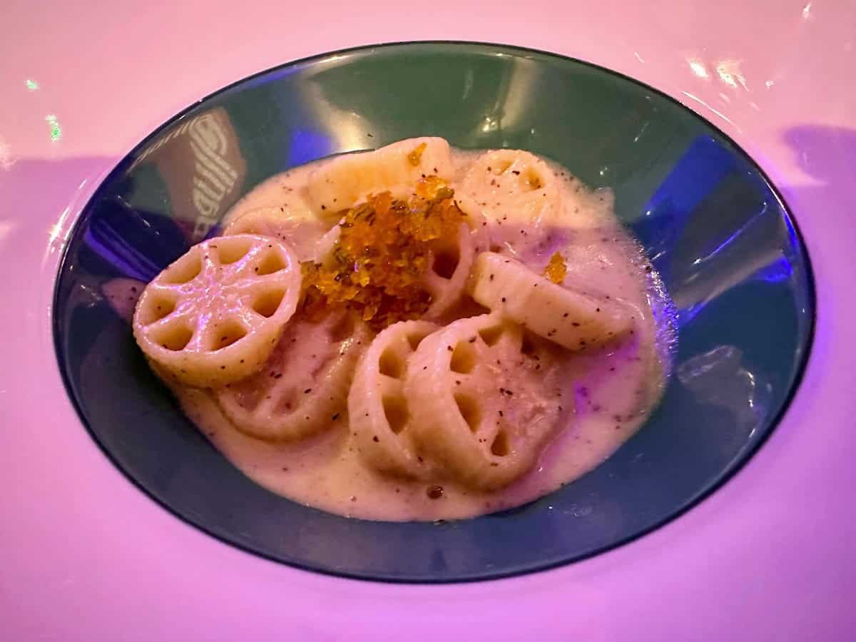 Racing wheel with pecorino cheese, black pepper and citrus essence at Torno Subito in Miami (credit: Jerome Levine)
