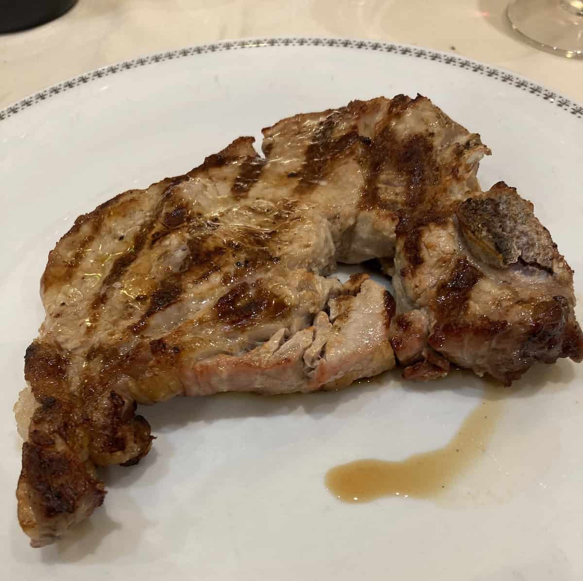 A perfect chop at Il Tullio (credit: Keith Kehlbeck)