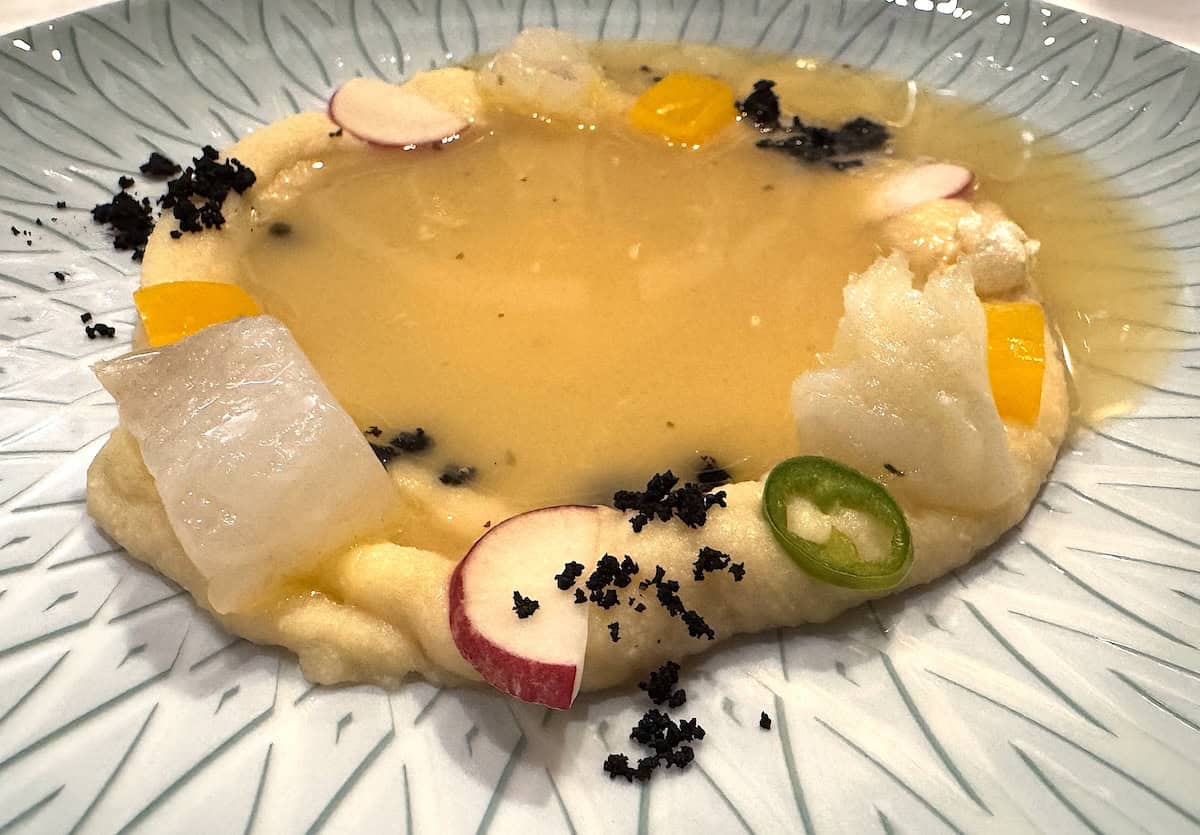 . Marinated cod with orange and Oloroso sherry at La Carboná (credit: Jackie Sheckler Finch)