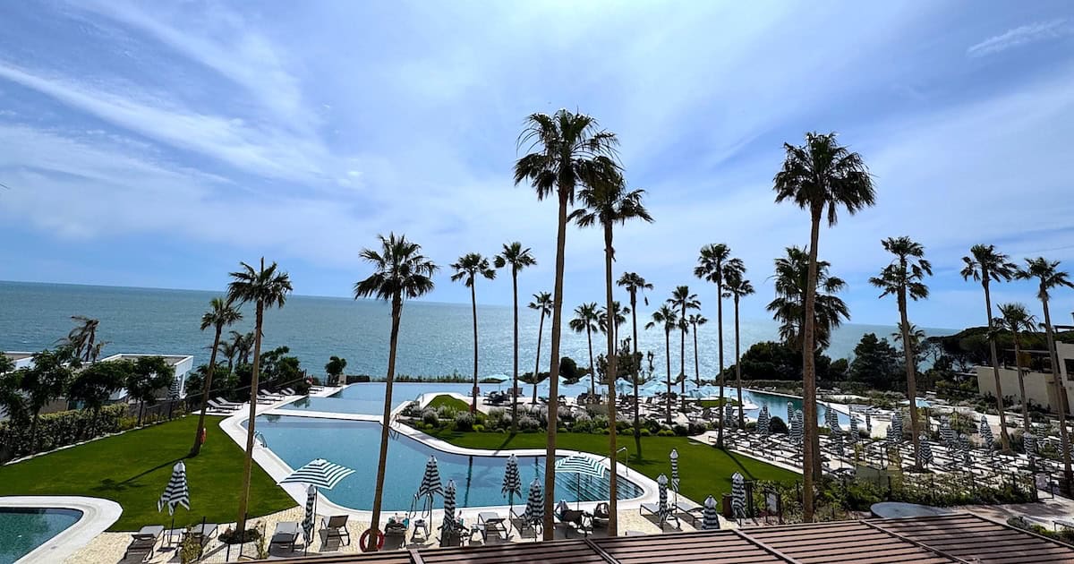 View from my room at Punta Bermeja Premium Beach Resort Hotel (credit: Jackie Sheckler Finch)