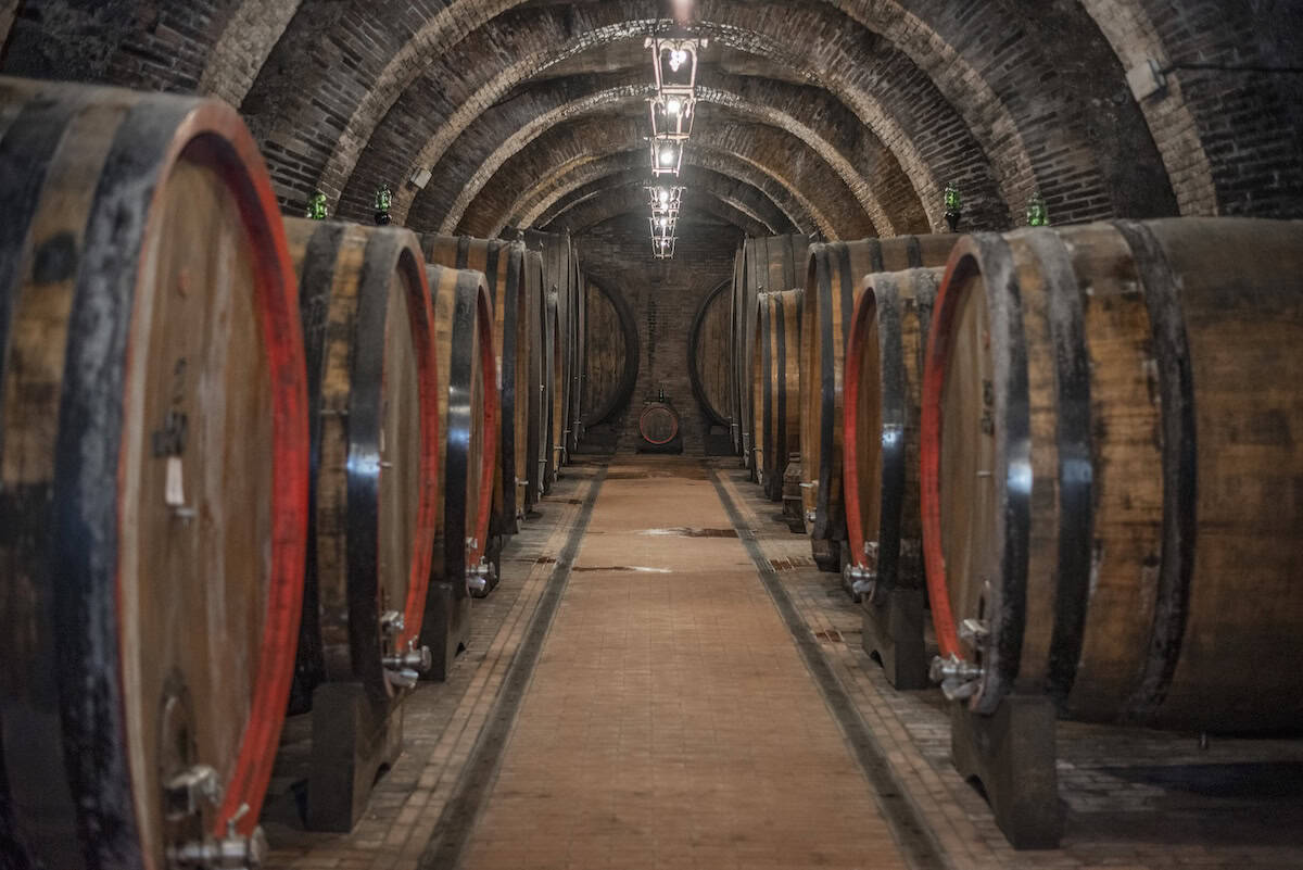 Underground tunnels in the historic tasting room (credit: Talosa)