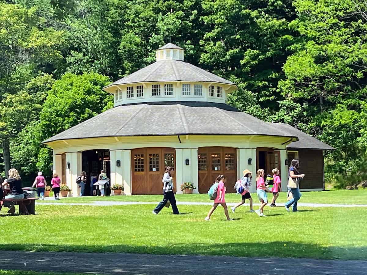 The Empire State Carousel at The Farmers' Museum in Cooperstown features 25 hand-carved animals representing New York State (credit: Jerome Levine)