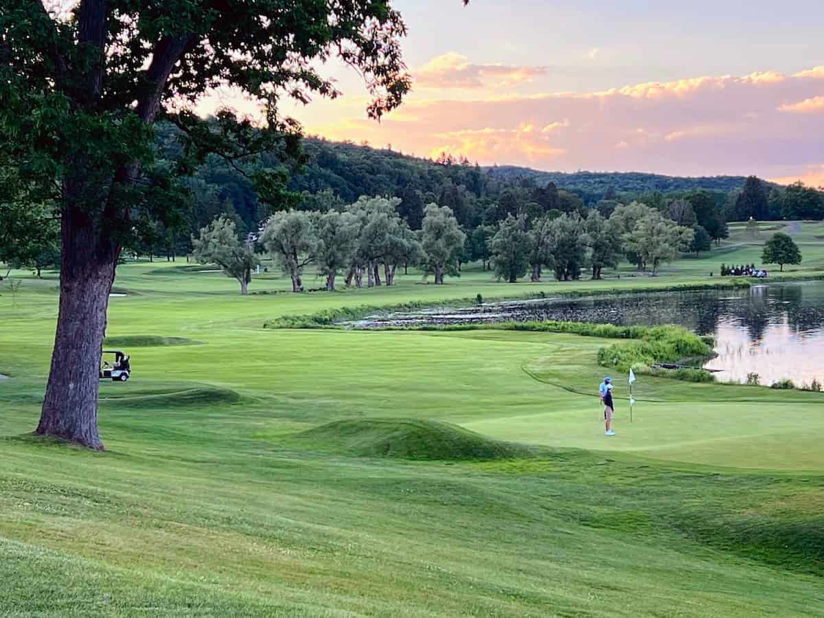 One of the holes at the lakefront Leatherstocking Golf Course, (credit: Jerome Levine)