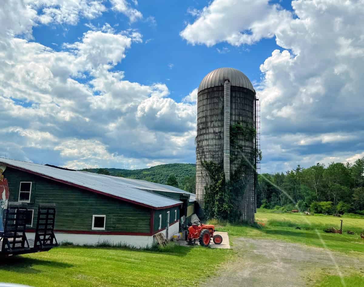 A silo on a farm in Westford, NY (credit: Jerome Levine)