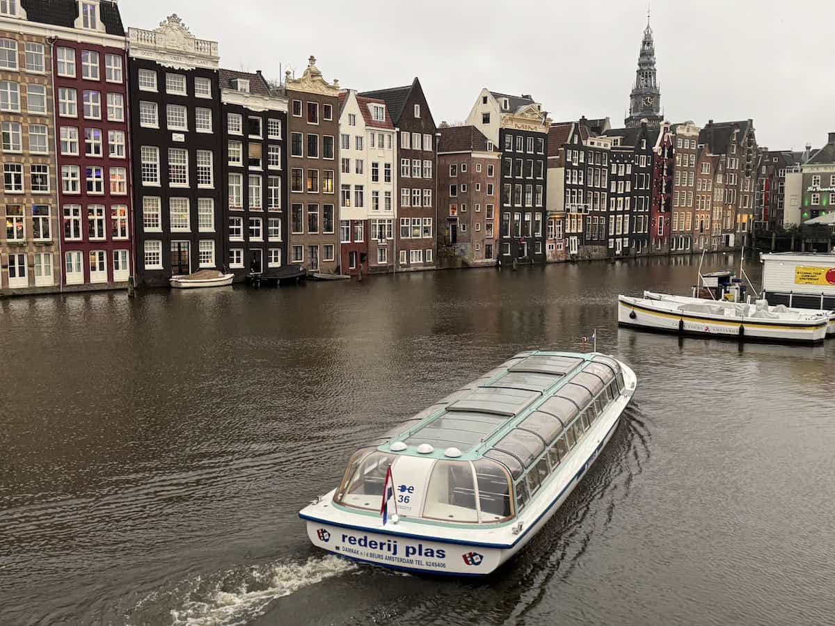 Cruising the canals of Amsterdam (credit: James Ross)