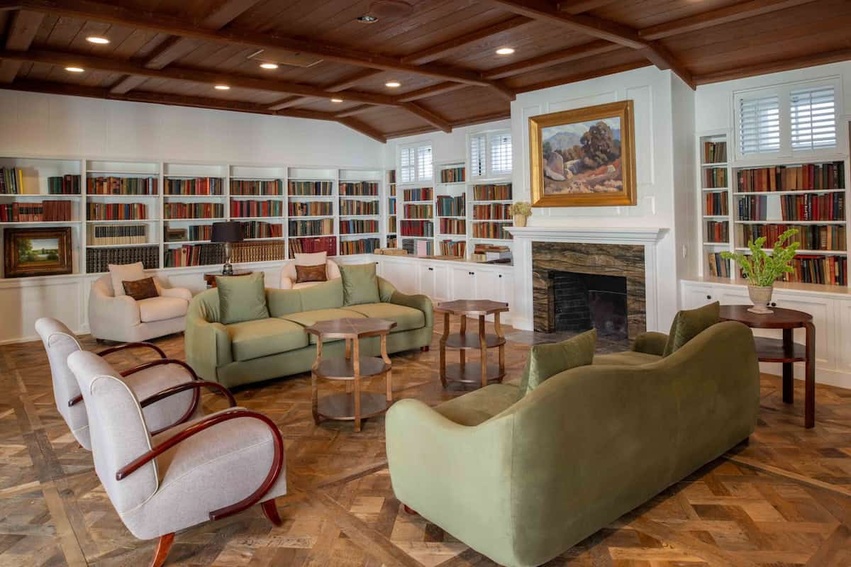 The Library at The Inn at Rancho Santa Fe (credit: The Inn at Rancho Santa Fe)