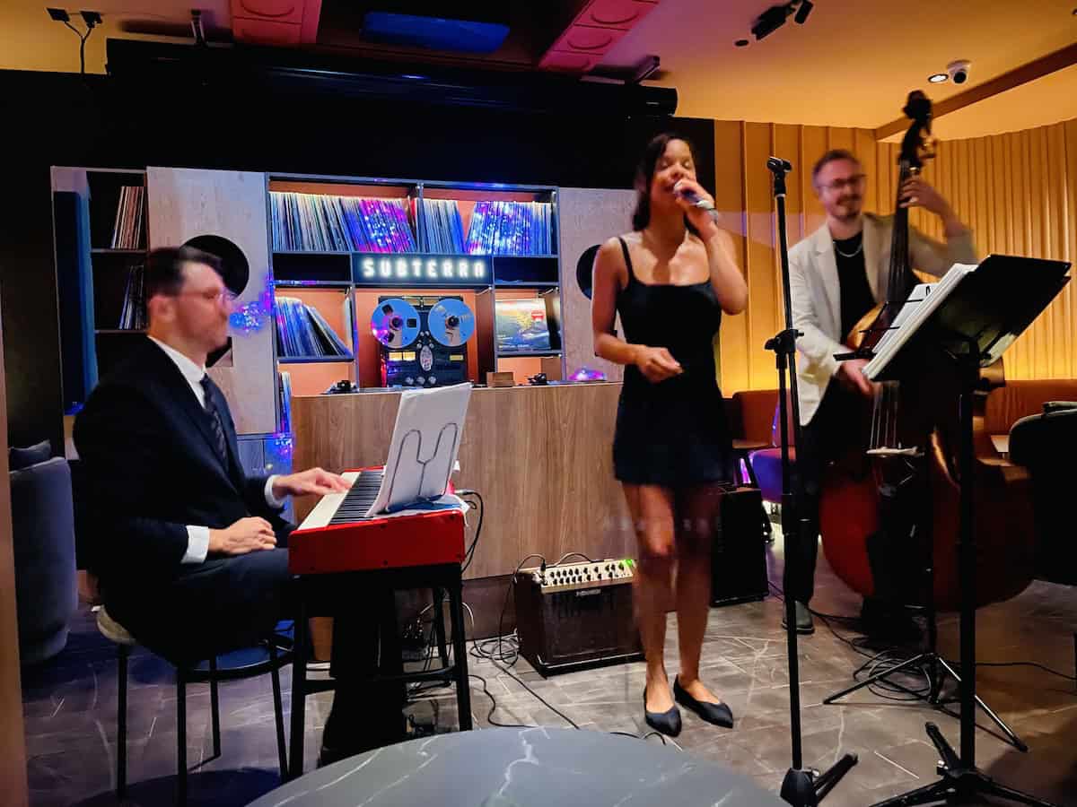 Jazz evening at Subterra (credit: John & Sandra Nowlan)