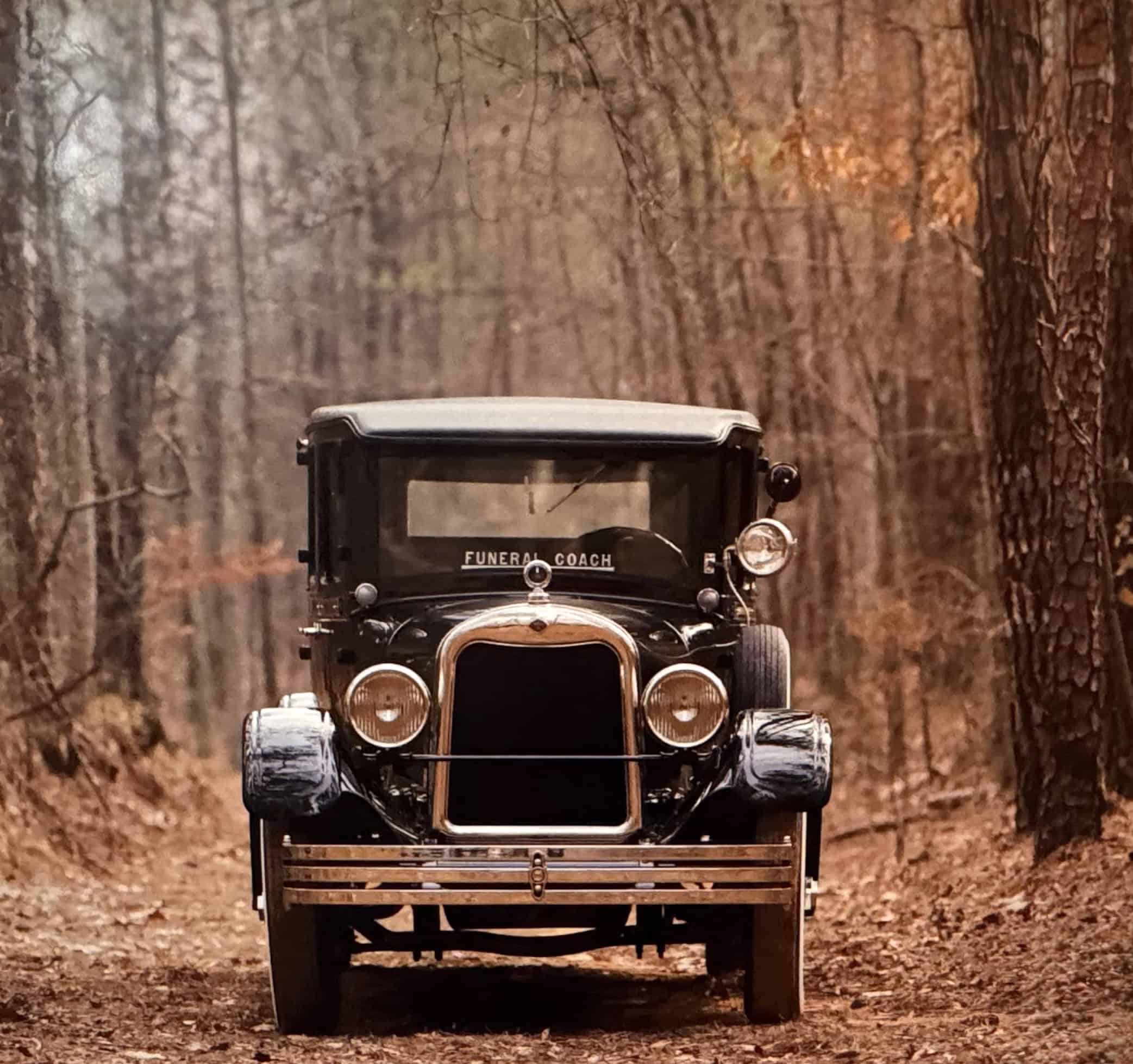 Bill&rsquo;s 1927 Henney hearse appeared in the 2009 movie &lsquo;Get Low&rsquo; (credit: Jackie Sheckler Finch)